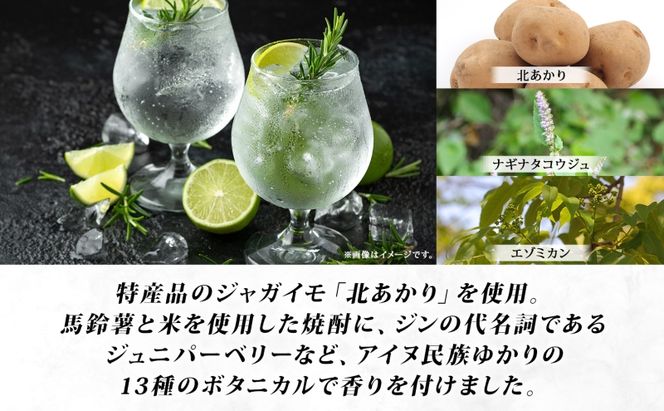 北海道生まれのクラフトジン AQUAVIT≒GIN 45度 200ml×1本 シリアルナンバー入り ジン お酒 焼酎 ボタニカル 芋 馬鈴薯 米 TWSC アイヌ SPEAKEZ 二世古酒造 送料無料 北海道 倶知安町 洋酒 リキュール類 