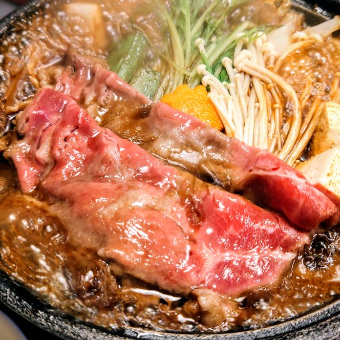 淡路椚座牛 すき焼き用赤身スライス800g すき焼き
