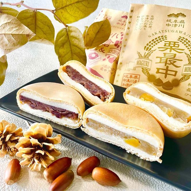 中津川市之瀬最中アイスお試し6個セット アイス アイスクリーム ジェラート 最中 最中アイス 贈答 家族パック バラエティパック バラエティセット 乳製品 お菓子 箱詰め セット商品 F4N-1840