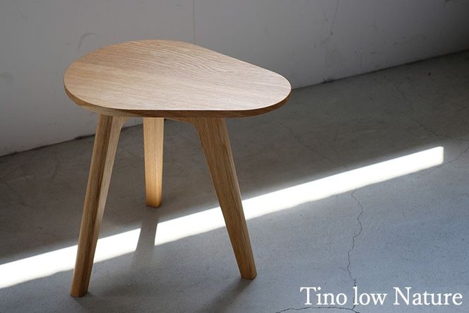 〈選べる〉coffee table Tino Low（コーヒーテーブル　ティノ　ロー） Nature (ナチュール) / Cheri (チェリ) 　※北海道・沖縄・離島への配送不可 ｜ 木製 ミニ テーブル 手作り 小ぶり 愛知県 幸田町 送料無料