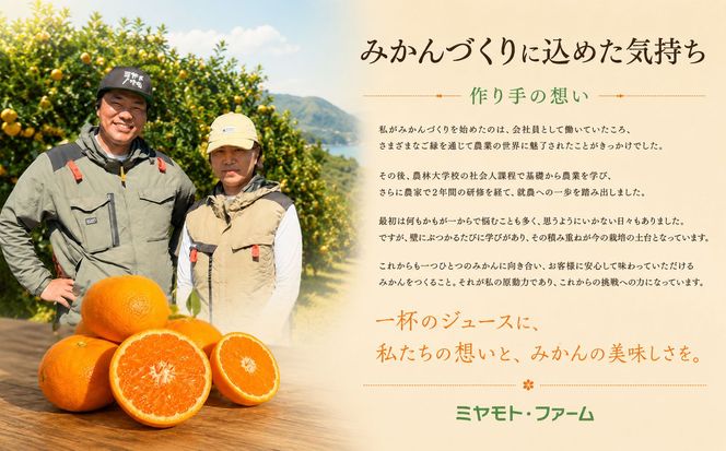 丹生系 みかん ジュース 無添加 果汁 100％ ストレート 720ml×2本 【令和8年度 有田市 認定みかんジュース】(A1185-1)