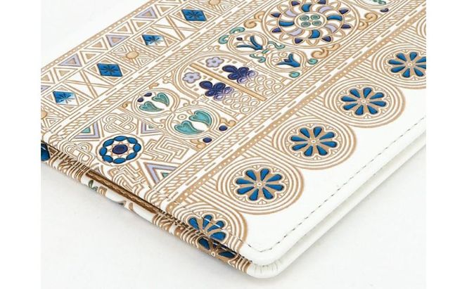 【文庫屋大関】パーソナルホルダー　アポロン＜ブルー＞【皮革工芸品】 民芸品 雑貨 日用品 文房具 革小物 牛革 ファイル ケース 