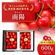 2027年発送 北海道 仁木町産 ジャンボサイズ さくらんぼ 【 南陽 】 2Lサイズ以上 300g×2パック 計600g　サクランボ チェリー フルーツ 果物 果物類  仁木町 仁木 [嶋田茂農園匠]
