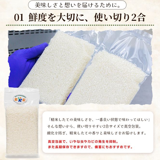 【令和8年度産】 米（コシヒカリ） 2合（300g) ×5 お米 精米 こしひかり 2合 特別栽培 真空包装 真空パック 使い切り SDGs 備蓄 こめ コメ お米 おこめ ライス ke-0062