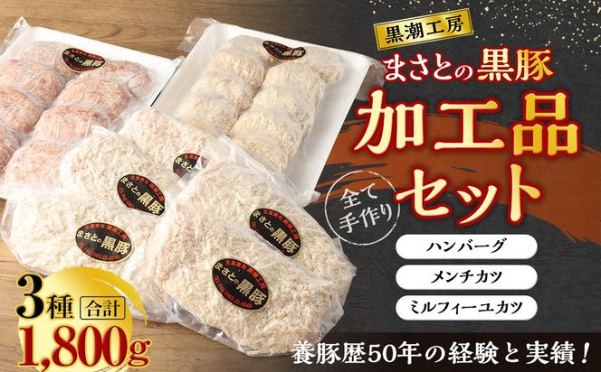 【12月8日までの入金確認で年内発送】＜まさとの黒豚加工品セット＞翌々月末迄に順次出荷【c024_ks_x3】