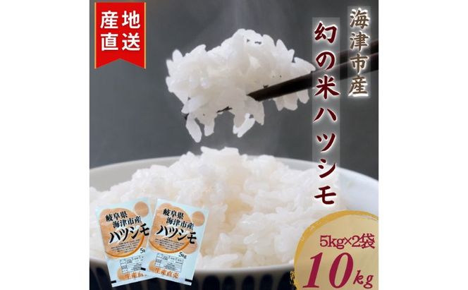 【令和7年度産/白米】ハツシモ 10kg 岐阜県海津市産