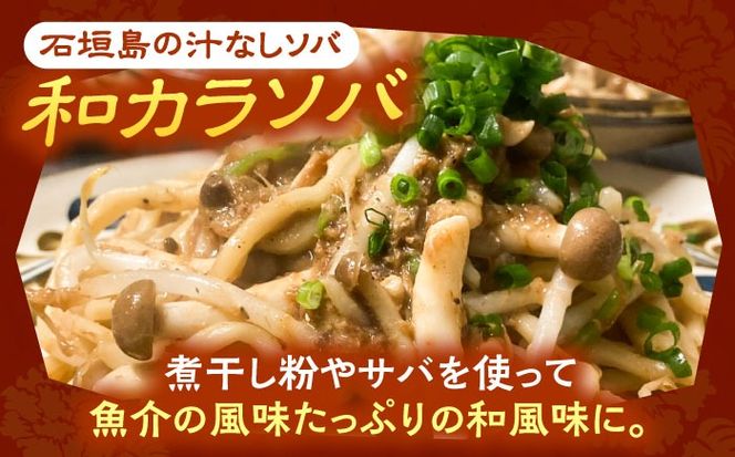 和カラソバ (4人前) 沖縄そば おきなわそば ご当地グルメ お土産 ギフト おすすめ 年内発送 沖縄市 / みやんちSTUDIO＆COFFEE[BCCX008] 