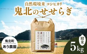 【R7年産】【自然環境米】鬼北のせせらぎ（コシヒカリ） 5kg ｜ お米 お米不足 お米品薄 おいしい お米 事業者支援 送料無料 白米 精米 国産 限定 ごはん ご飯 白飯 ゴハン 愛媛県産 鬼北町 ※2025年9月下旬頃より順次発送予定