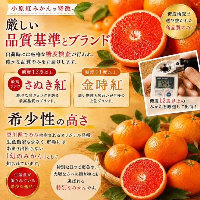 東かがわ市のちょこっと食卓応援品「小原紅みかん 2kg」