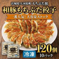大容量 和豚もちぶた 餃子 120個 (12個×10P) 宮城県 大河原町産 肉汁 溢れる 冷凍 ぎょうざ おかず ストック もちぶた館