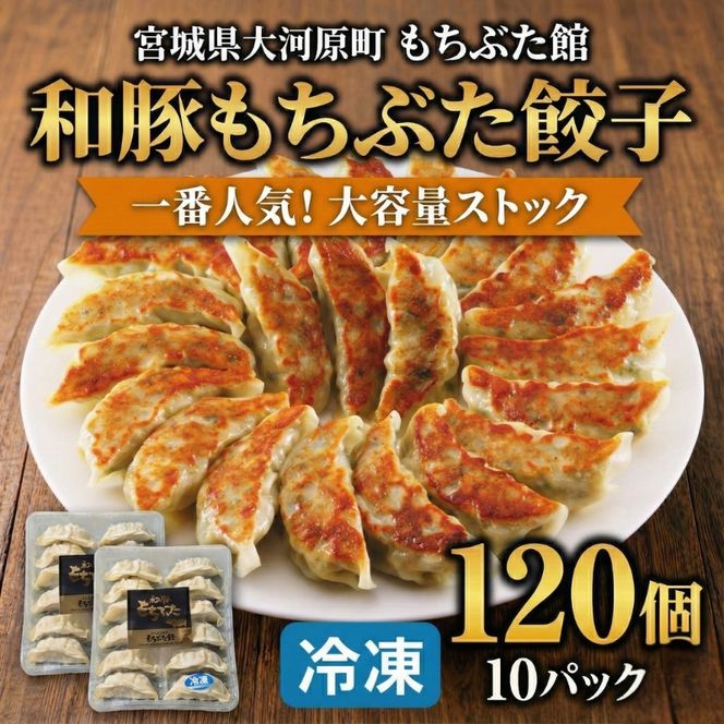 大容量 和豚もちぶた 餃子 120個 (12個×10P)肉汁溢れる 冷凍