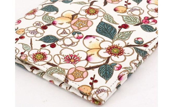 【文庫屋大関】パーソナルホルダー　梅花（メイホア）【皮革工芸品】 民芸品 雑貨 日用品 文房具 革小物 革製品 ファイル ケース 