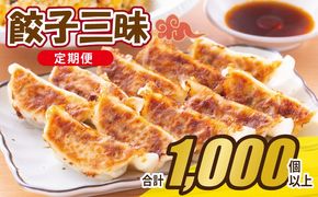 099Z335 【合計1000個以上】餃子三昧 定期便 88個×12回【自家製 薄皮 手作り ぎょうざ 惣菜 毎月配送】