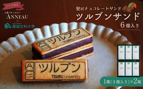 BK002　ツルブンサンド6個入(チョコレート菓子)