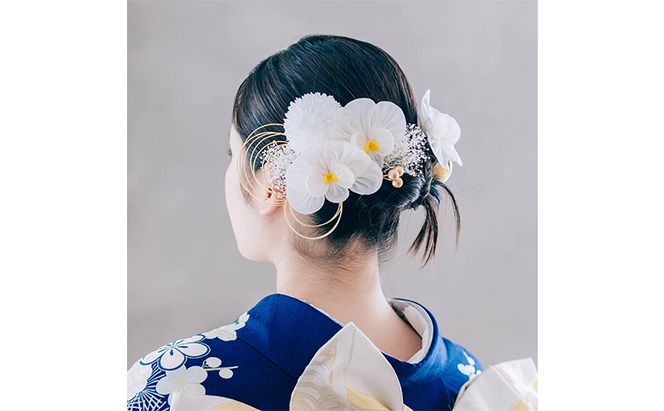 Arenca No.8386 胡蝶蘭 髪飾り かんざし 花 和装 着物 造花飾り ヘアアクセサリー フラワー 卒業式 卒園式 入園式 入学式 成人式 結婚式 東京 墨田区