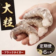 【定期便6ヶ月】大粒むきえび 1kg　ブラックタイガー えび