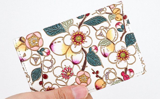 パスケース 梅花 メイホア 文庫屋大関 名刺入れ カードホルダー 名刺ケース 名刺ホルダー カード入れ 定期入れ 定期ケース 雑貨 生活雑貨 小物 革小物 革製品 本革 日用品 民芸品 工芸品 東京 東京都 墨田区