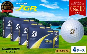 【2025年モデル】ゴルフボール TOUR B JGR パールホワイト 4ダース ～ ブリヂストン TOUR B JGR 4ダース ブリヂストンスポーツ ブリヂストン ツアーB ツアービー Bマーク 白 48個～