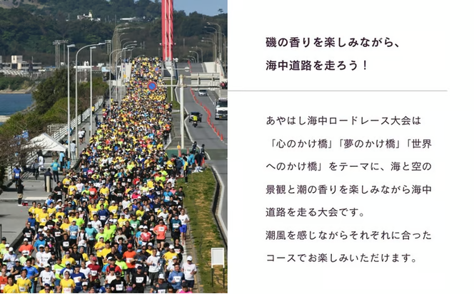 あやはし海中ロードレース2025の出走権（３.８㎞★１名様分）