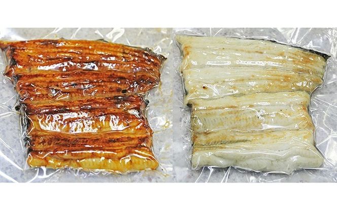 国産うなぎ関東風蒲焼き・白焼き食べ比べセット 計 約520g 職人による手焼き　冷凍真空パックでお届け！ SWAW003