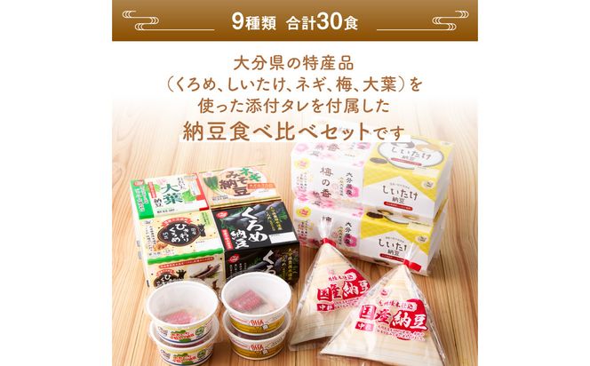 【K05005】大分のふるさと納豆 詰め合わせ9種類セット