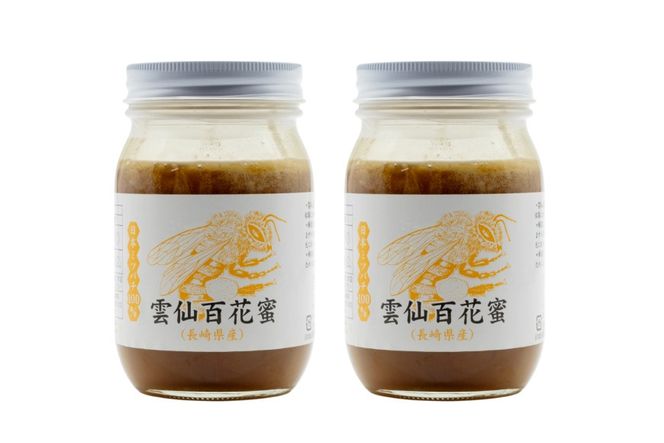 AJ446 はちみつ 国産 百花蜜 500g 2個 日本ミツバチ 純粋 100% [ 安中梅林を育てる会 蜂蜜 ハチミツ 非加熱 無添加 長崎県 島原市 ]