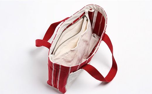 「琉球帆布」 バッグインバッグ - 帆布 収納 ポケット たくさん 機能性抜群 整理 おしゃれ かばん 鞄 手仕事 手づくり ハンドメイド 琉球帆布 伝統技術 沖縄県 八重瀬町【価格改定】