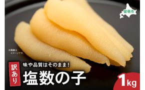 訳あり 塩数の子1kg（500g×2）　ごはんのお供 おかず 珍味 海鮮 海産物 魚介 魚介類 おつまみ  かずのこ カズノコ おせち　高級　ギフト　R003-011