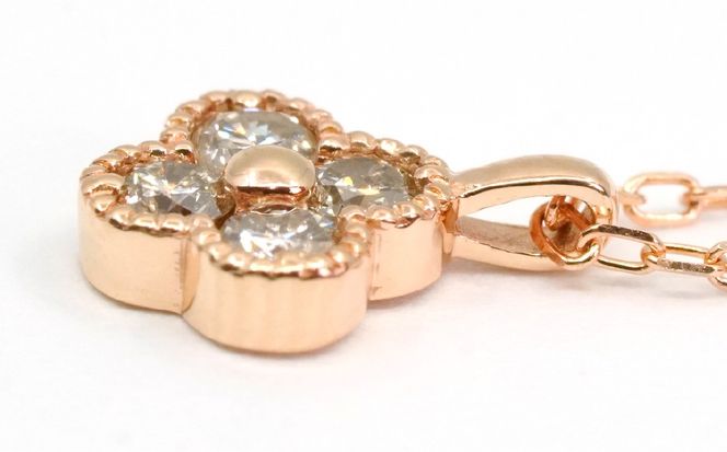 0.11ｃｔ 10金 ネックレス ピンクゴールド 管理番号RTJ-022 246-007-c