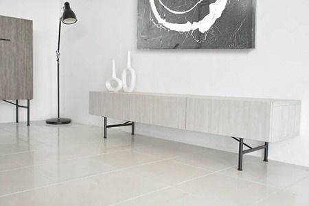 セロ 150TVボード ライトグレイ【テレビボード インテリア 紙漉き風模様 完成品 家具 AV機器収納】(H062278)