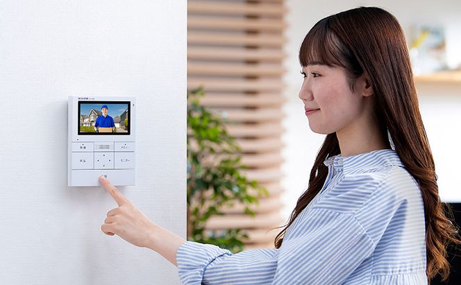 ドアホン インターホン テレビ モニター テレビドアホン TD-SM3010T-WSH ホワイト/ガンメタリック 録画機能 動画 自動録画 広角レンズ LEDライト 留守 簡単操作 アイリスオーヤマ 