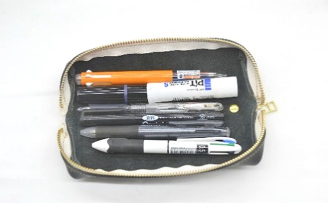 革工房Manly トレイになるペンケース ブラック ファッション アクセサリー ファッション小物 