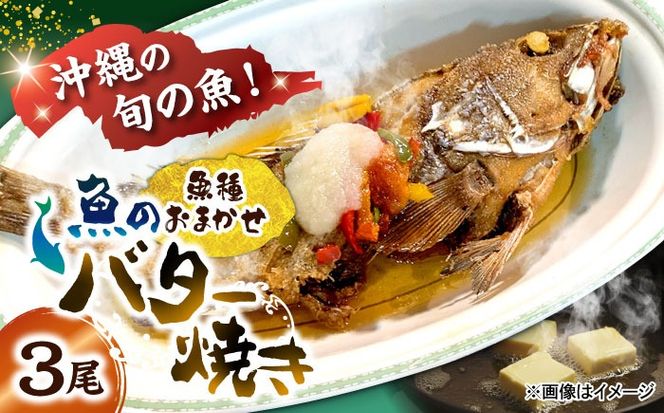 魚のバター焼き 魚種おまかせ 3尾 沖縄料理 近海魚 バター焼き お取り寄せ 冷凍 沖縄市 / 海産物料理 大漁[BCED002]
