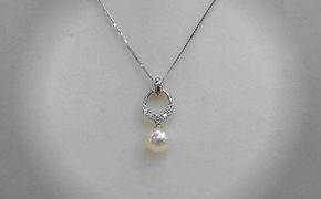 S-14伊勢志摩あこや本真珠ペンダント(P03)SV製