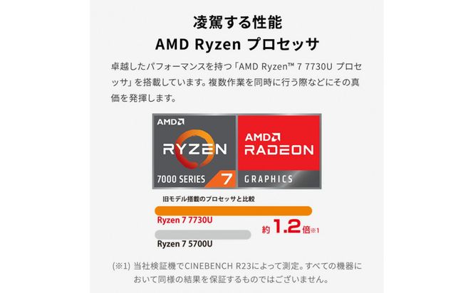 15.6型ノートパソコン FMV WA1-K2 Office/AMD Ryzen 5搭載（FMVWK2A155） 141305_MP09