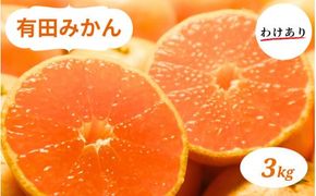 有田みかん 3kg 訳あり 家庭用 ※2026年10月中旬～2027年1月中旬頃に順次発送予定【ミカン 有田みかん 和歌山 有田 訳あり】【smt008A】