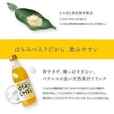 はちみつじゃばら 500ml×2本  邪払 ジャバラ じゃばら じゃばらジュース 北山村／紀伊国屋文左衛門本舗_V7157