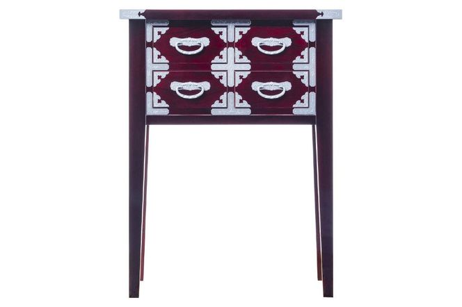 仙台箪笥 四ツ抽コンソール85 木地呂漆塗り (申込書返送後、3ヶ月～8ヶ月程度でお届け) 欅産業 職人 おすすめ 船箪笥 [インテリア タンス 収納 家具 和 モダン 高級 和箪笥 小箪笥 伝統 工芸品 仏壇 仏具 神具 飾り棚 欅 漆塗 彫金 金具 装飾 仙台箪笥 船箪笥 舟箪笥 宮城 利府 欅産業]|06_kyk-190101