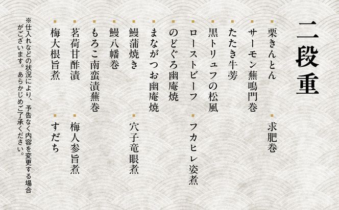 【京料理 はり清】和風おせち三段重 宝尽くし 約4人前｜京都 老舗料亭 本格おせち 人気おせち［ 京都 創業360年 老舗料亭 来福おせち三段 4人 グルメ 京料理 人気 おすすめ 2026 正月 お祝い お取り寄せ 通販 送料無料 年内配送 ふるさと納税 ］ 261009_A-LX2009