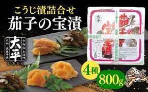 茄子 の 宝漬 （こうじ漬 詰合）800g / 漬物 ご飯のおとも 茄子 きゅうり 生姜 大根 / 南島原市 / 大平食品[SAK004]
