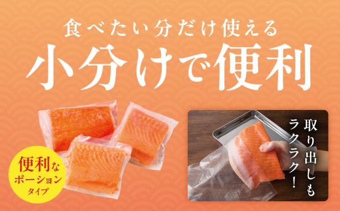 010B1969 【お試し】サーモン 500g ポーション【訳あり サイズ不揃い 刺身 海鮮丼 さーもん サラダ カルパッチョ 鮭 さけ シャケ しゃけ 人気 小分け 冷凍 家計応援】