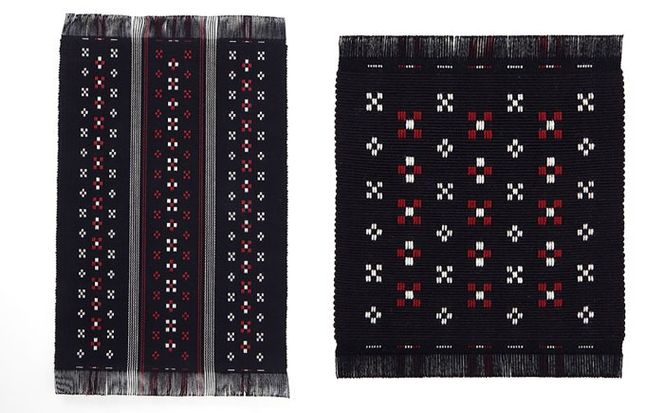 国指定伝統的工芸品 知花花織コースター 4枚＆ティーマット1枚セット コースター おしゃれ 雑貨 小物 インテリア 沖縄市 / 知花花織事業協同組合[BCBW003]