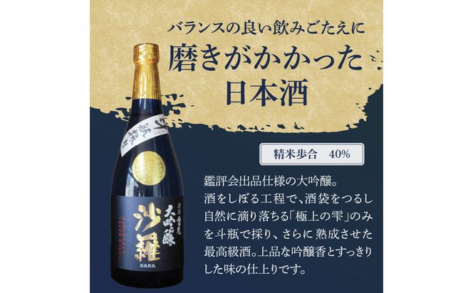 【H02005】沙羅　大吟醸　斗瓶採り（720ml）