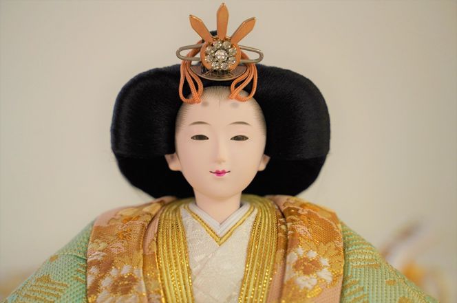 【飾り台セット“有明”】人形作り40年 “平安天鳳”作 京都西陣袋帯 御所 黄金 手作り ひな祭り 木製 今どき かわいい おしゃれ モダン H067-162