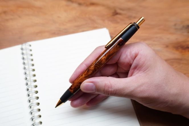 天然屋久杉【光明瘤】ボールペン(0.7mm)1本〈 ペン 文具 工芸品 文房具 雑貨 ギフト 贈答 プレゼント 木軸 記念 高級〉 