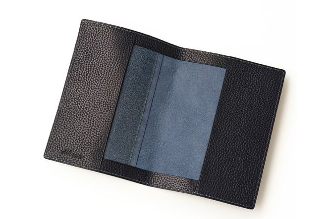 SOMES GL-16 ブックカバー 文庫本サイズ ネイビー [ソメスサドル 北海道 砂川市 12260913] ソメス 文庫 a6 日本製 本革 革 革製品 レザー