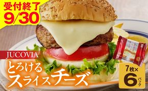 005A648 【9/30受付終了】とろけるスライスチーズ 7枚×6P【JUCOVIA ムラカワチーズ ちーず 小分け 普段使い 高評価】