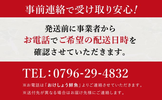 新鮮なお魚を捌いた日に冷蔵で発送！お刺身セット 約2人前  / 刺身 盛り合わせ 新鮮 冷蔵 お刺身 セット 寿司ネタ お寿司 お魚 刺身盛り合わせ【城崎温泉 おけしょう鮮魚】【お電話で希望の配送日時を確認しますので受取安心】