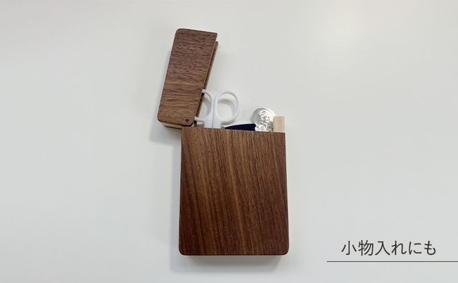木製　名刺入れ（W）木製 ウォールナット プレゼント 贈り物
