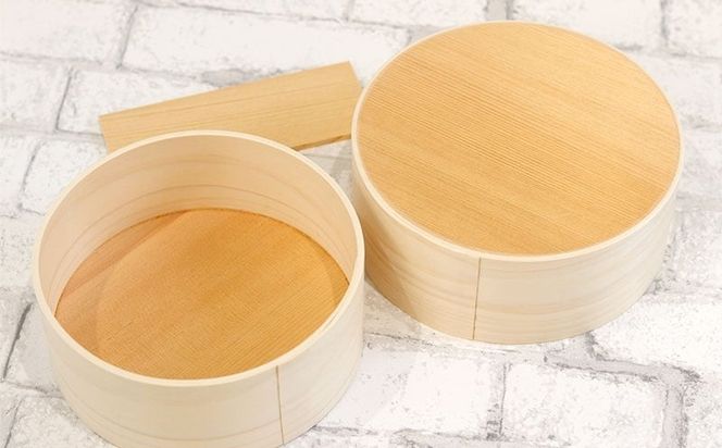 099H3582 曲げわっぱ弁当箱 丸型 大 780cc